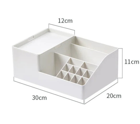 Caja organizadora de maquillaje y cuidado de la piel