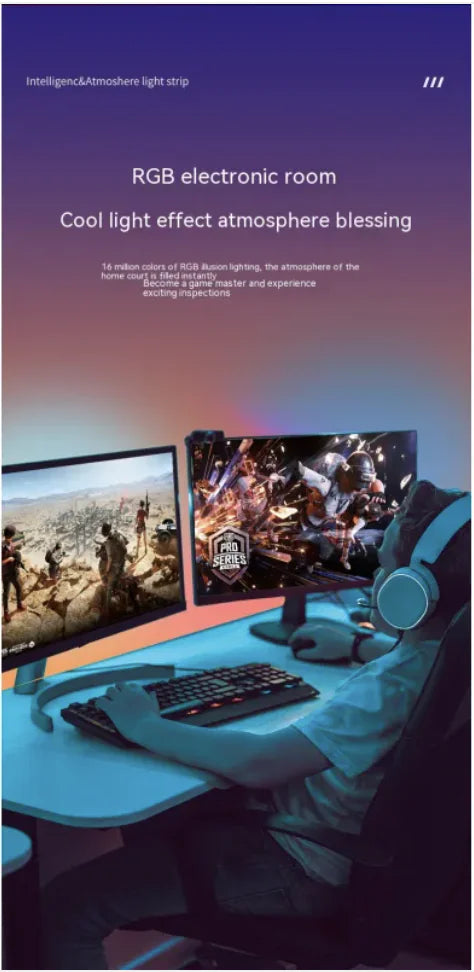 Luz de Fondo para Pantalla de Escritorio RGB