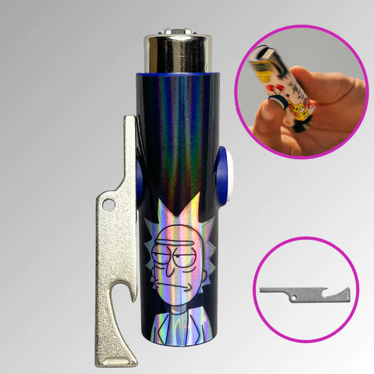 Lighter Case Rick Holographic Blue