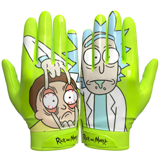 Rick and Morty Football Gloves - VPS1 by Phenom Elite M